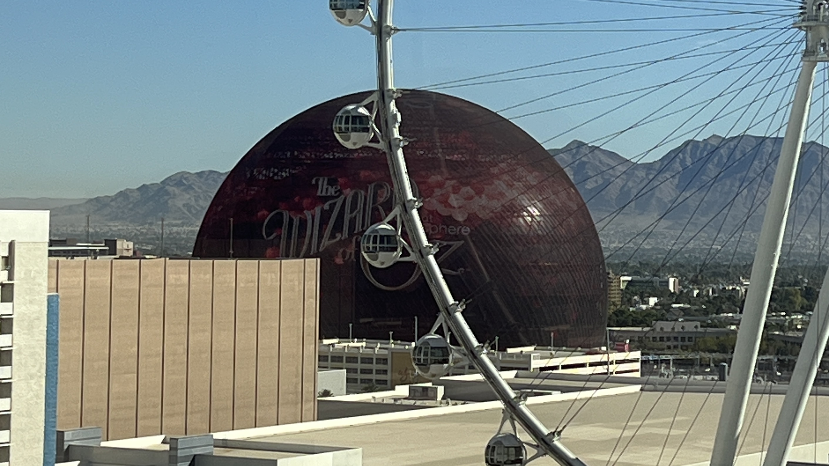 The Sphere displaying Wizard of Oz