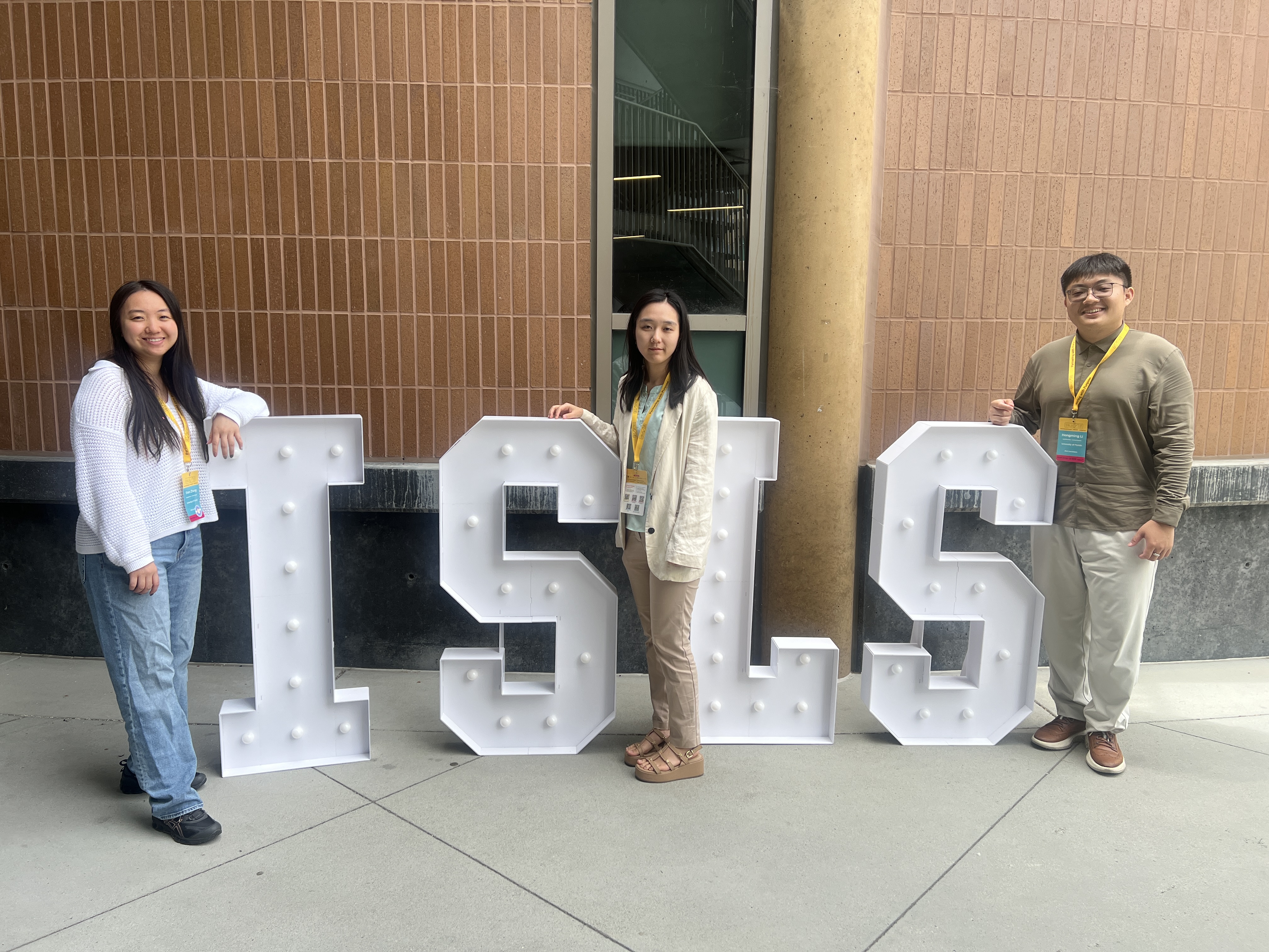 Shan Zhang, Seiyon Lee, and Chip Li together at ISLS 2026