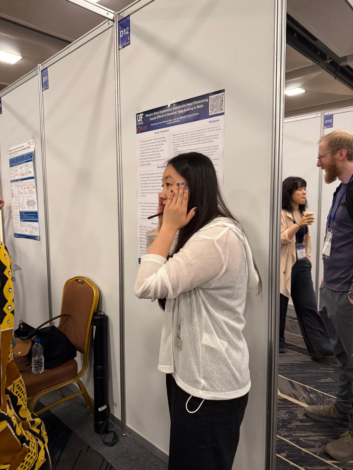 A candid moment with Shan Zhang during Festival of Learning 2026